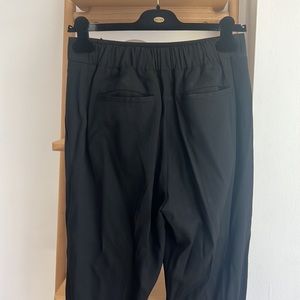 Vince Black Elastic-Waist Trousers